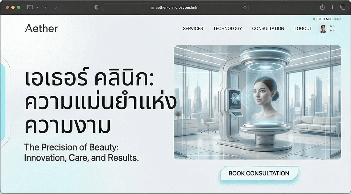 Aether Clinic: The Precision of Beauty slide 1